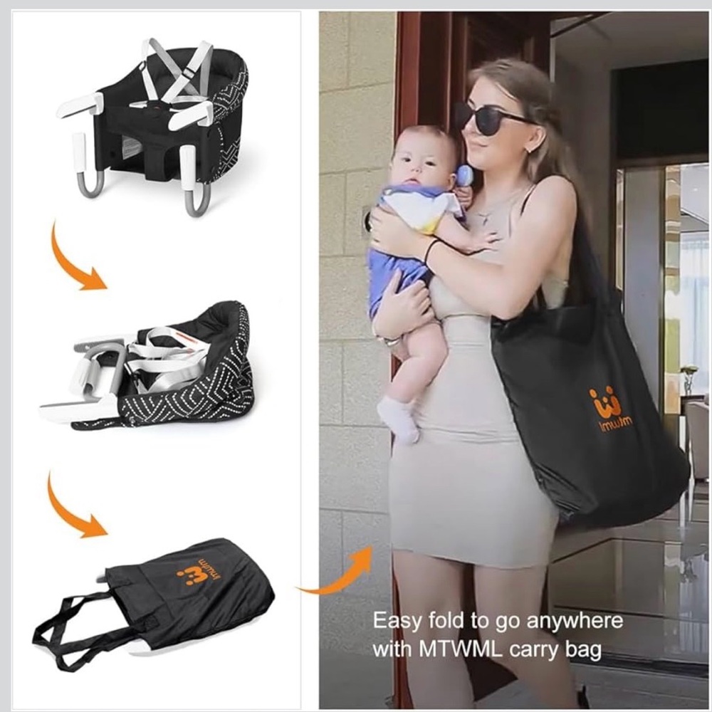 MTWML Portable High Chair for Table,Hook On High Chair - Picture 2 of 2